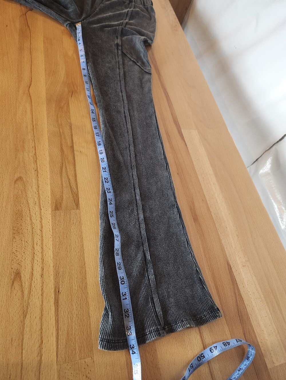 Fashion Nova New Times Ribbed Legging Set 2X Black Acid Wash NWT Y2K Athleisure - Picture 7 of 15